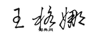 駱恆光王格娜草書個性簽名怎么寫