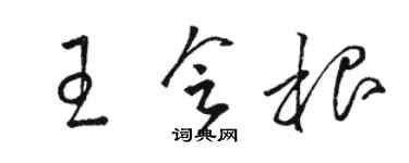 駱恆光王會根草書個性簽名怎么寫