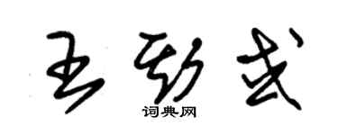 朱錫榮王斯或草書個性簽名怎么寫