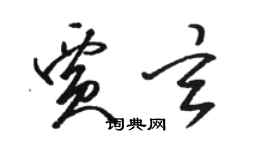 駱恆光賈玄草書個性簽名怎么寫