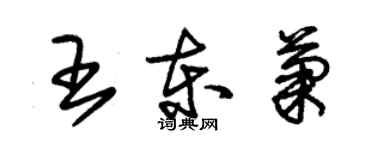 朱錫榮王東菊草書個性簽名怎么寫