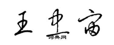 梁錦英王忠宙草書個性簽名怎么寫