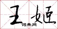 王姬怎么寫好看