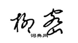 梁錦英柳密草書個性簽名怎么寫