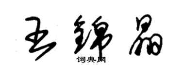 朱錫榮王錦晶草書個性簽名怎么寫