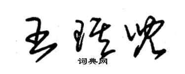 朱錫榮王琪兒草書個性簽名怎么寫