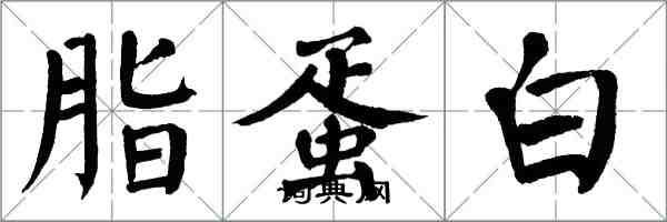 翁闓運脂蛋白楷書怎么寫