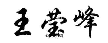 胡問遂王瑩峰行書個性簽名怎么寫