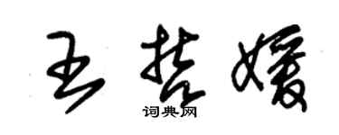 朱錫榮王哲媛草書個性簽名怎么寫