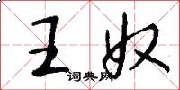 王奴怎么寫好看