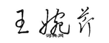 駱恆光王婉芹草書個性簽名怎么寫