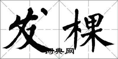 翁闓運發棵楷書怎么寫