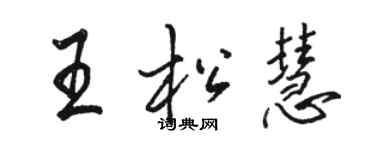 駱恆光王松慧行書個性簽名怎么寫