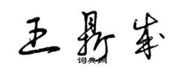 曾慶福王鼎成草書個性簽名怎么寫