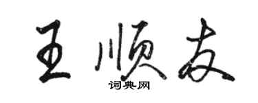 駱恆光王順友行書個性簽名怎么寫