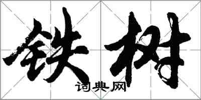 胡問遂鐵樹行書怎么寫