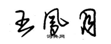 朱錫榮王鳳月草書個性簽名怎么寫