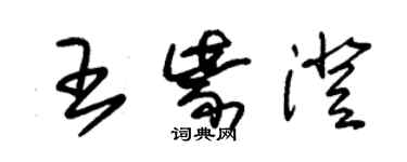 朱錫榮王紫澄草書個性簽名怎么寫