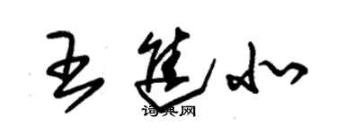 朱錫榮王進北草書個性簽名怎么寫