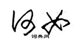 朱錫榮何女草書個性簽名怎么寫