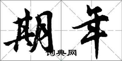 胡問遂期年行書怎么寫