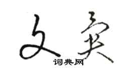 駱恆光文異草書個性簽名怎么寫