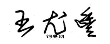 朱錫榮王尤豐草書個性簽名怎么寫