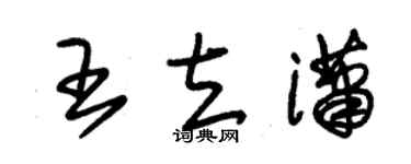 朱錫榮王立瀟草書個性簽名怎么寫