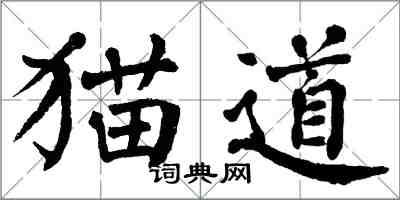 翁闓運貓道楷書怎么寫