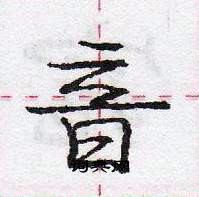 龐中華寫的硬筆行書音