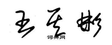 朱錫榮王其彬草書個性簽名怎么寫