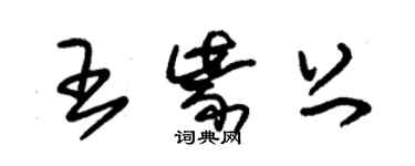 朱錫榮王紫上草書個性簽名怎么寫