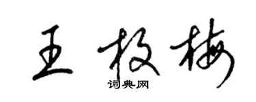 梁錦英王枚梅草書個性簽名怎么寫