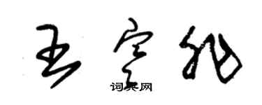 朱錫榮王寒非草書個性簽名怎么寫