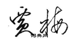 駱恆光賈梅草書個性簽名怎么寫