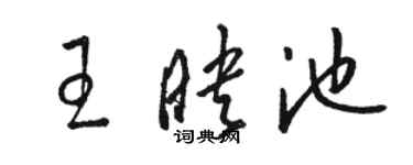 駱恆光王映池草書個性簽名怎么寫