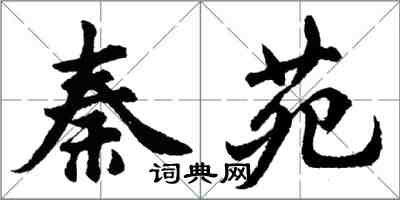 胡問遂秦苑行書怎么寫