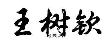 胡問遂王樹欽行書個性簽名怎么寫