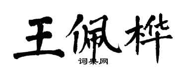 翁闓運王佩樺楷書個性簽名怎么寫