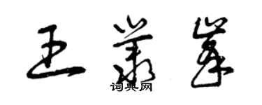 曾慶福王叢峰草書個性簽名怎么寫