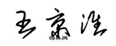 朱錫榮王京淮草書個性簽名怎么寫