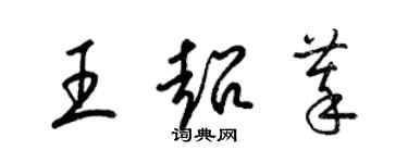 梁錦英王超萃草書個性簽名怎么寫