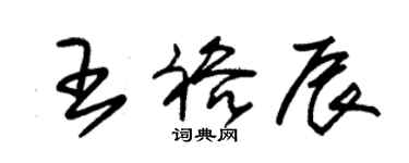 朱錫榮王裕辰草書個性簽名怎么寫