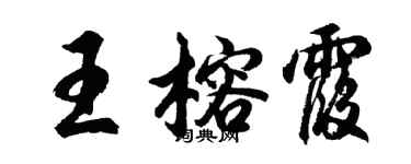 胡問遂王榕霞行書個性簽名怎么寫