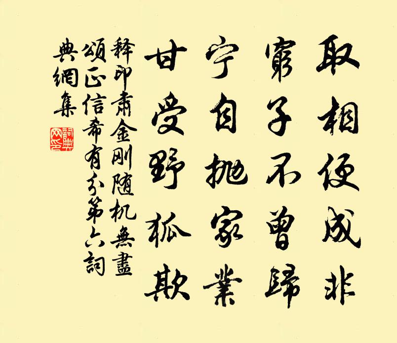 釋印肅金剛隨機無盡頌正信希有分第六書法作品欣賞