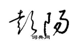 梁錦英彭陽草書個性簽名怎么寫