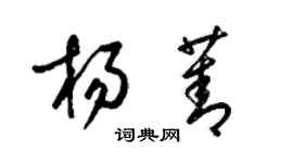 梁錦英楊菁草書個性簽名怎么寫