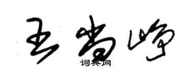 朱錫榮王尚崢草書個性簽名怎么寫