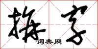 劉少英拼字草書怎么寫