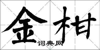 翁闓運金柑楷書怎么寫